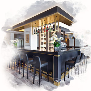 Cocktail-Bar De Feierwon - Vue du lobby